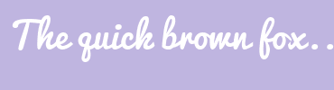 Image with Font Color FFFFFF and Background Color BFB5E0